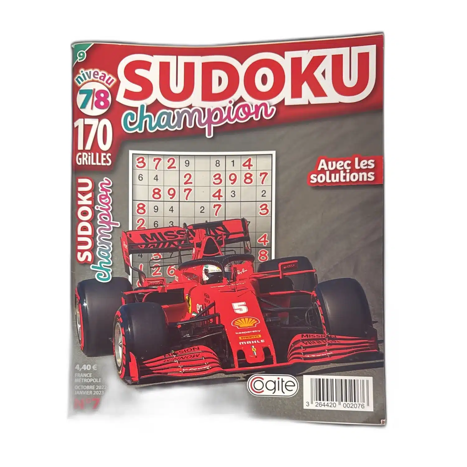 3264420002076 Magazine Sudoku Champion N°7 - 170 grilles niveau 7-8/9 - Cogite – Image 1