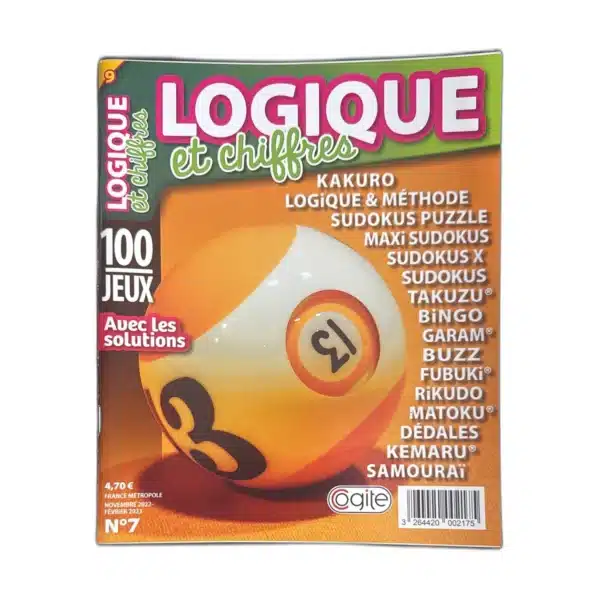 Magazine Logique et Chiffres N°7 - 100 jeux avec solutions - Cogite
