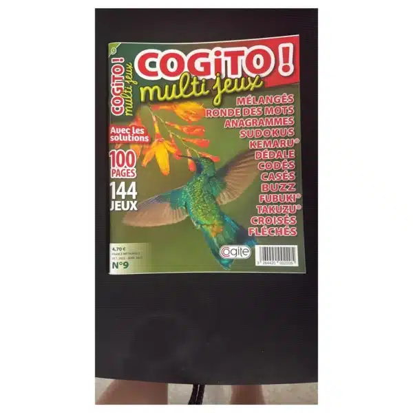 Magazine Cogito Multi Jeux N°9 - 100 pages 144 jeux variés - Cogite