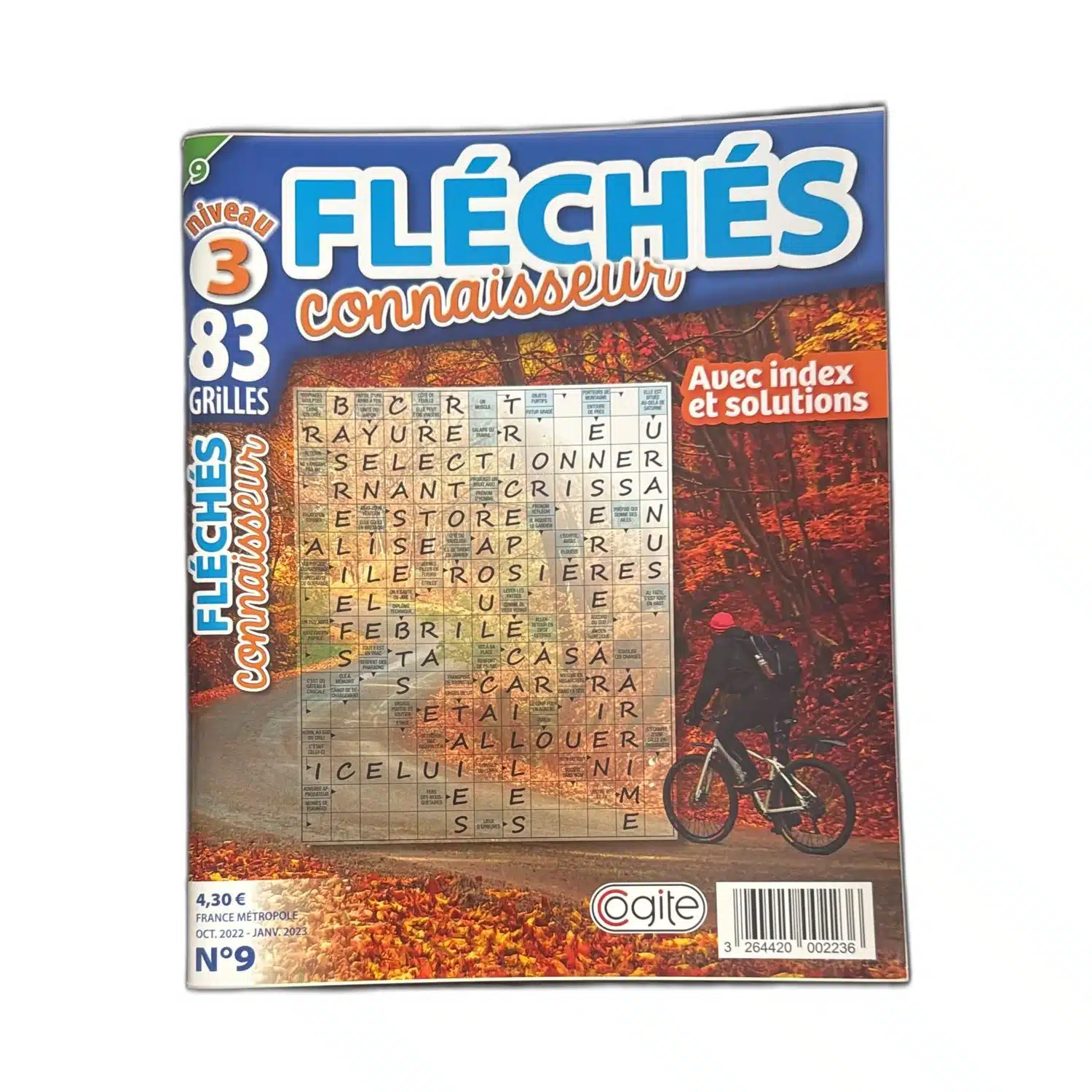 3264420002236 Magazine Fléchés Connaisseur N°9 - 83 grilles niveau 3 - Cogite – Image 1