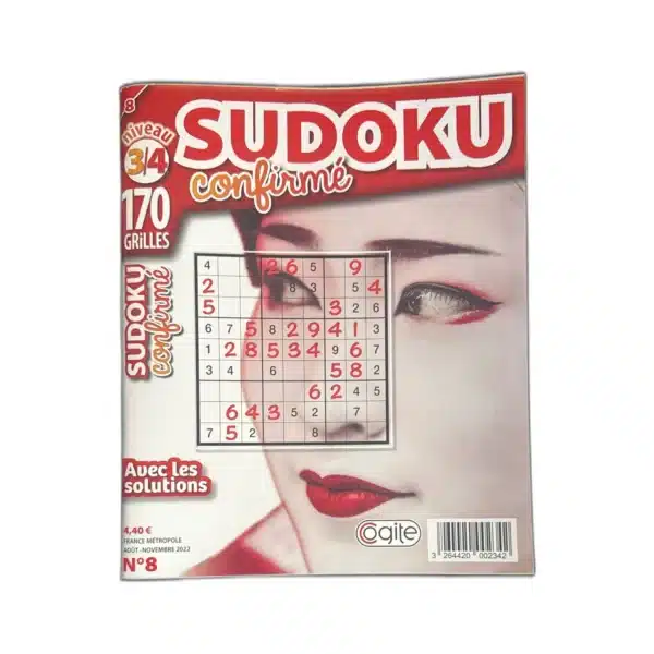 Magazine Sudoku Confirmé N°8 - 170 grilles niveau 3/4 - Cogite