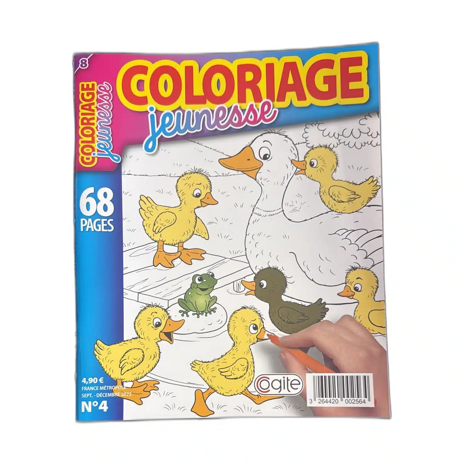 3264420002564 Magazine Coloriage Jeunesse N°4 - 68 pages de coloriage enfant - Cogite – Image 1