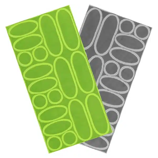 Pack 36 autocollants réfléchissants Urban Moov UM-STICKER vélo trottinette jaune/gris - TNB