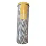 Boîte à spaghetti métal rayée jaune et blanc - Pot de conservation pâtes