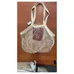 Sac à légumes filet en coton écru - réutilisable - Bonjour