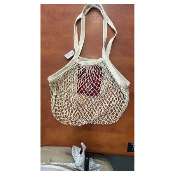 Sac à légumes filet en coton écru - réutilisable - Bonjour