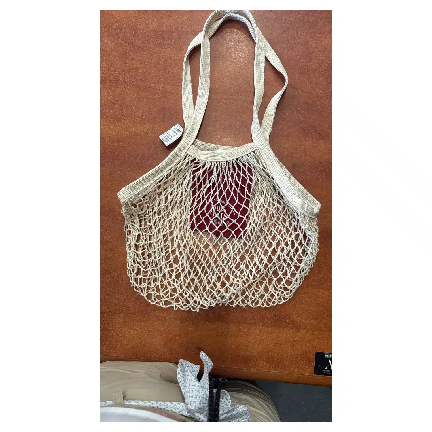 3367305300127 Sac à légumes filet en coton écru - réutilisable - Bonjour – Image 1