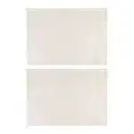 Set table SET TABLE X2 COTON+POLY BLANC 45X30CM GENEVIEVE LETHU