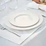 Set table SET TABLE X2 COTON+POLY BLANC 45X30CM GENEVIEVE LETHU – Image 2