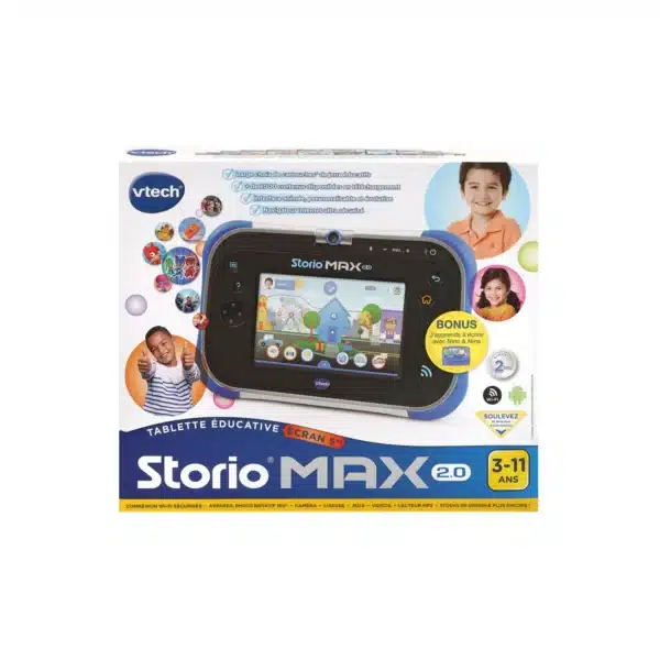 Tablette éducative Storio Max 2.0 - Écran 7" HD, bundle jeu d'écriture – VTECH