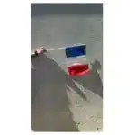 Drapeau France à main 30 x 45 cm - Accessoire supporter tricolore - Sport Eliter