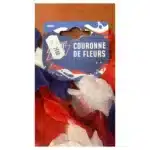 Couronne de fleurs tricolore - Accessoire de supporter France – Image 2