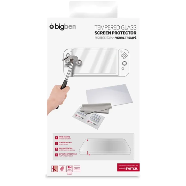 Verre trempe de protection ecran - Nintendo Switch - BIGBEN