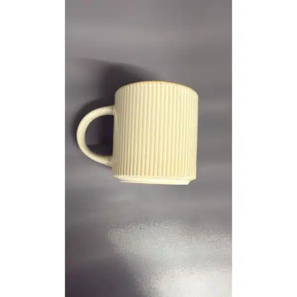 Mug Alto en gres strie 33 cl beige - Carrefour