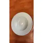 Assiette à pâtes creuse 28 cm Bistronomie gris sauge en faïence - Carrefour
