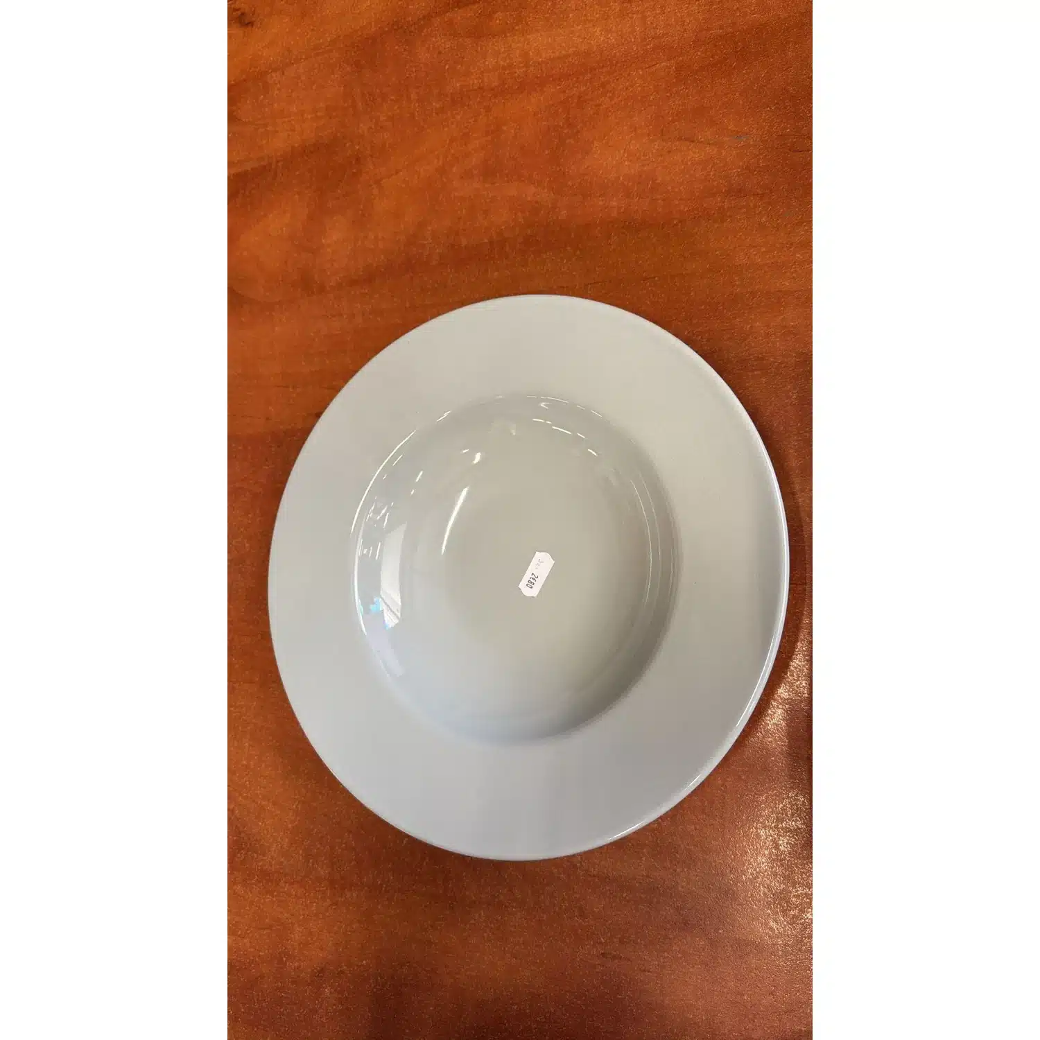 3534542162935-r1 Assiette à pâtes creuse 28 cm Bistronomie gris sauge en faïence - Carrefour – Image 1
