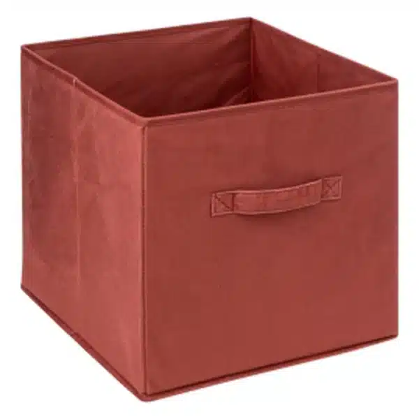 Panier Velours 31x31cm Mix N Modul Terre De Sienne - 5five