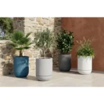Pot de Fleurs Tulipe Granit en Ciment D30cm – Générique – Image 2