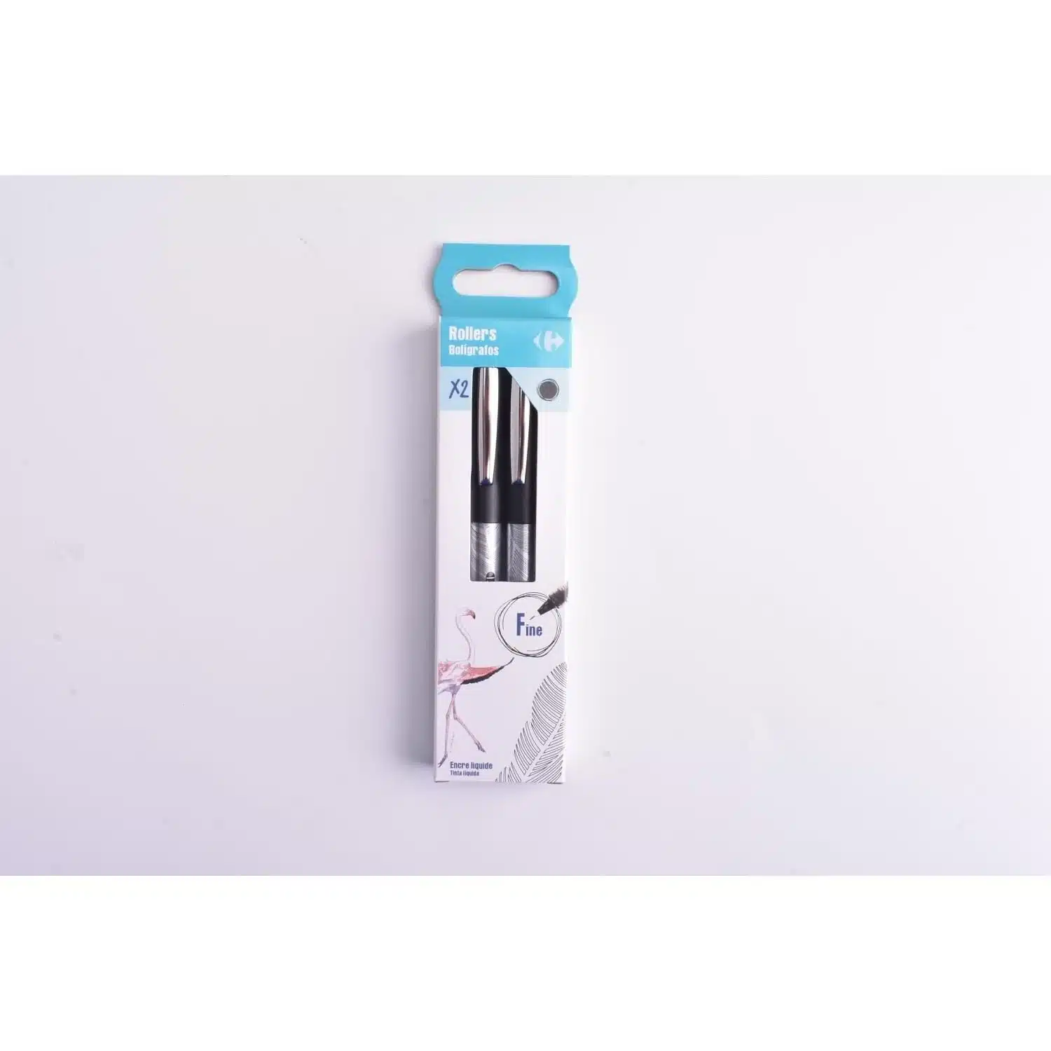 3609230987968 Stylo roller pointe fine 0.5 mm noir lot de 2 - CARREFOUR – Image 1