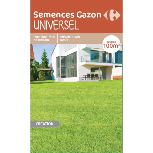 Semence Gazon Universel pour 100m2 – CARREFOUR