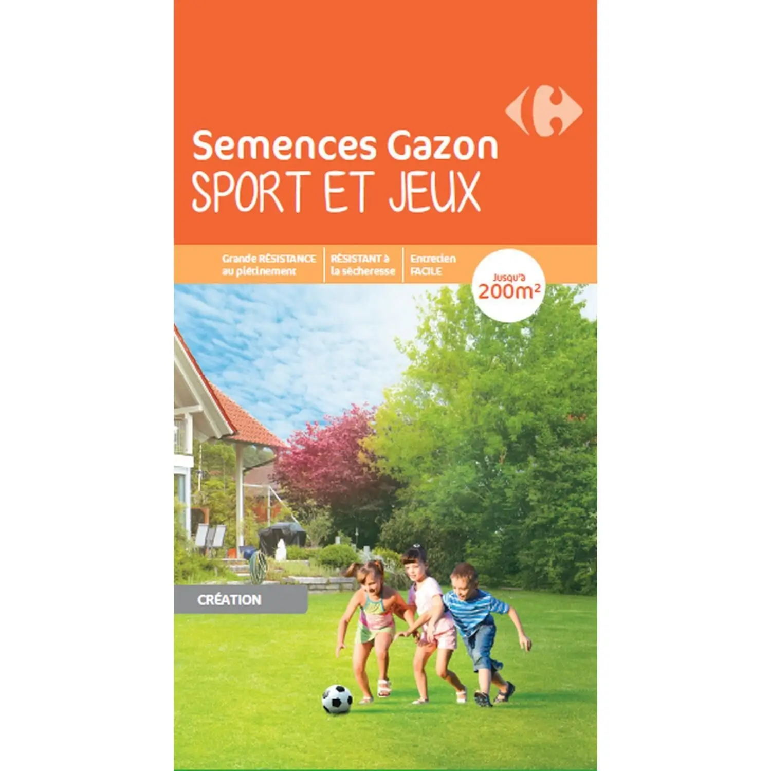 3615004104721 Semence de gazon Résistant Sport et Jeux pour 200m² – CARREFOUR – Image 1