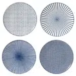 Assiette Plate Kimiko Bleue en Porcelaine 26,5 cm – CARREFOUR HOME