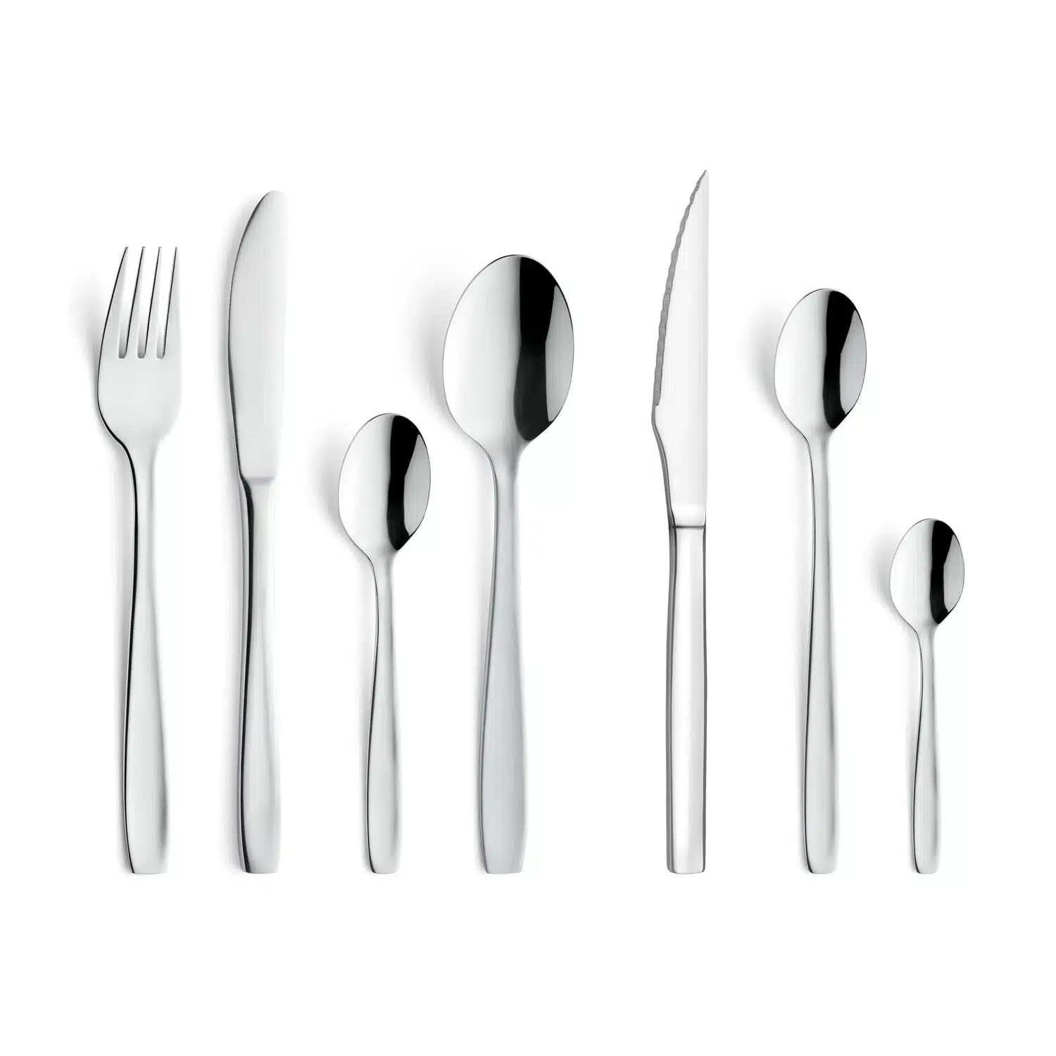 3616479797975 Ménagère 24 pièces Service de Couverts Gris Hôtel – CARREFOUR HOME – Image 1