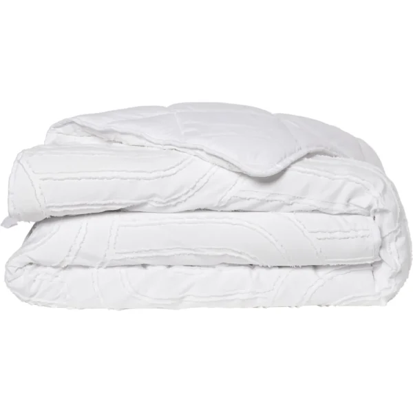 Couette tempérée Tuftée Blanc Casse 140x200 cm – TEX HOME