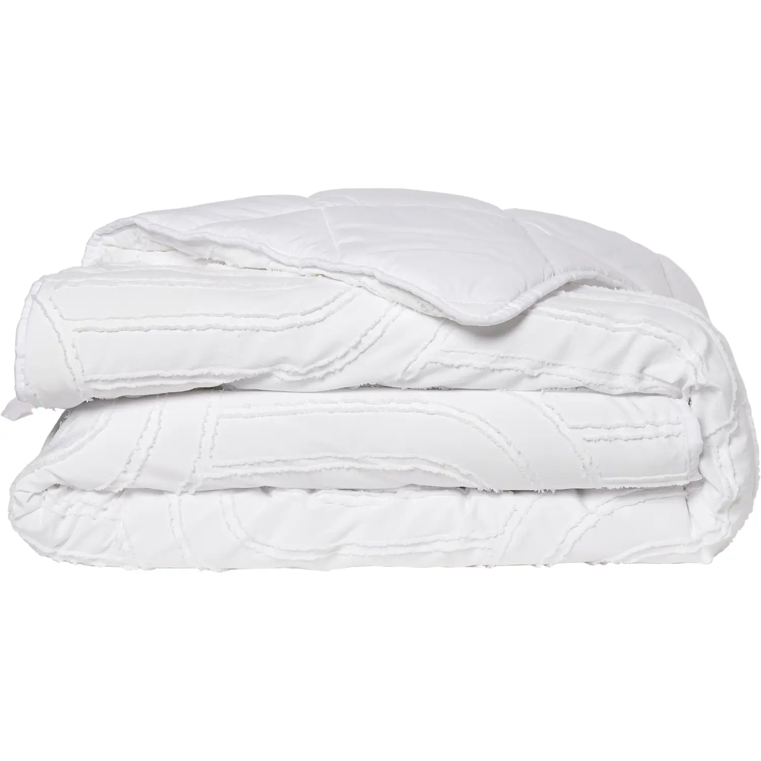 3616958736563 Couette tempérée Tuftée Blanc Casse 140x200 cm – TEX HOME – Image 1