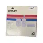 Set de salle de bain 3 pièces Carrefour Home - distributeur, gobelet et porte-savon en dolomite
