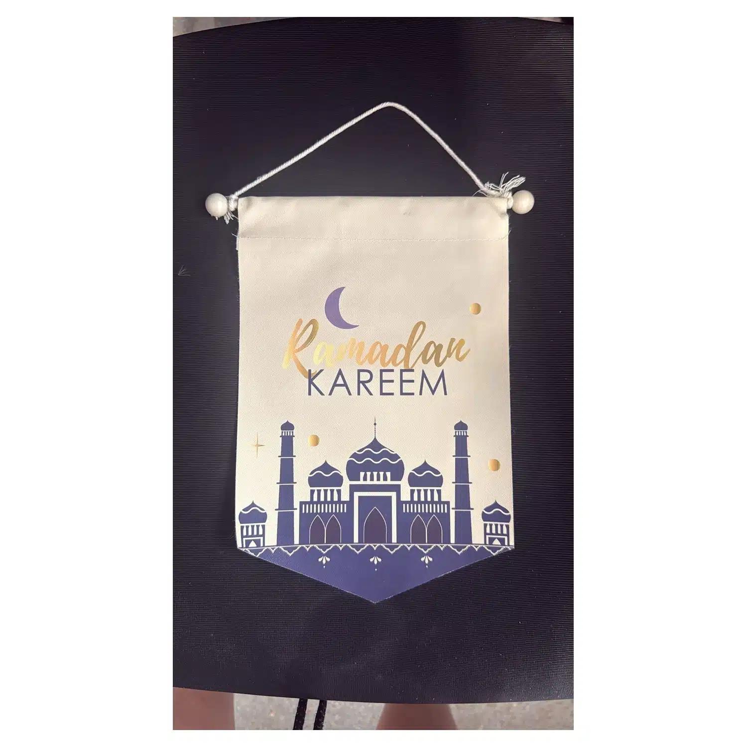 3616959050330 Fanion mural décoratif Ramadan Kareem - 32,5 x 22 cm - Carrefour Home – Image 1