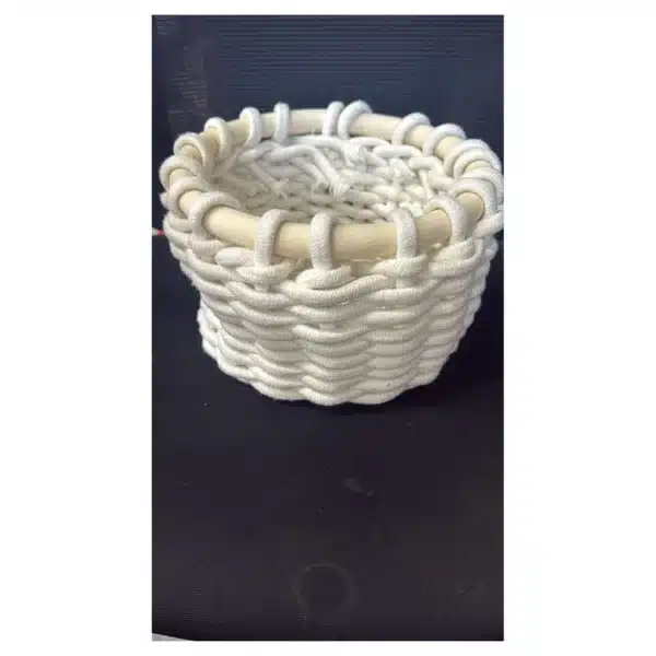 Panier de rangement en corde de coton Carrefour Home - Ø 26 x 19 cm