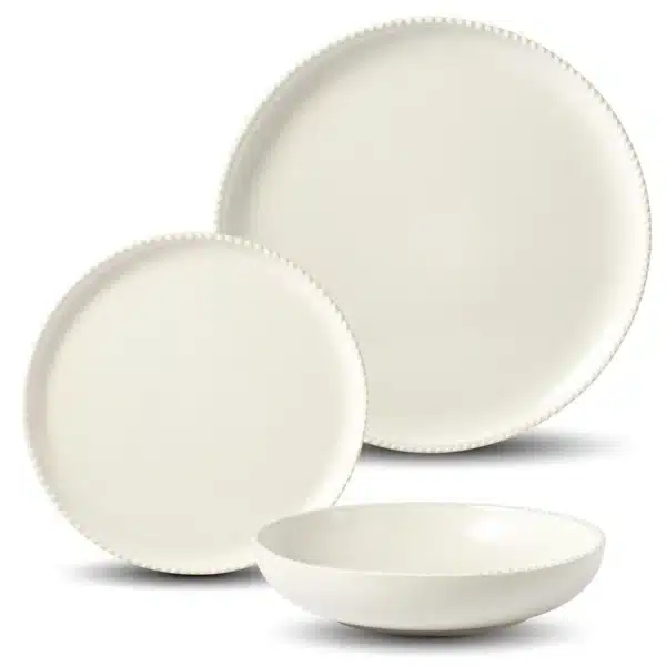 Service de table Pearl 12 pièces en grès beige – CARREFOUR HOME