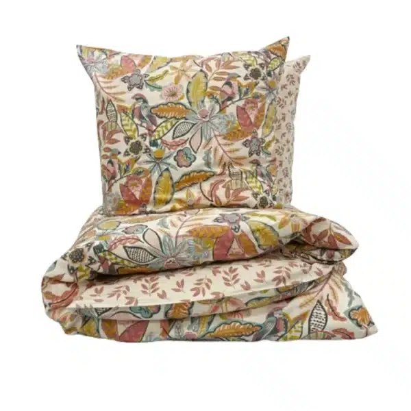 Parure de lit percale coton bio 277873 200x200 cm rose clair - Tex Bio