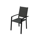 Fauteuil de jardin Sydney en aluminium gris – HYBA