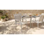 Fauteuil de jardin Palma aluminium beige – HYBA – Image 2