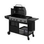 Barbecue à Gaz Nashville 6 brûleurs avec Four à Pizza et 4 roulettes – HYBA