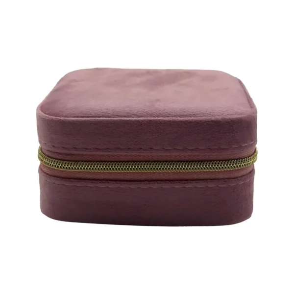 Boîte à Bijoux en Velours Rose Élégant – Générique