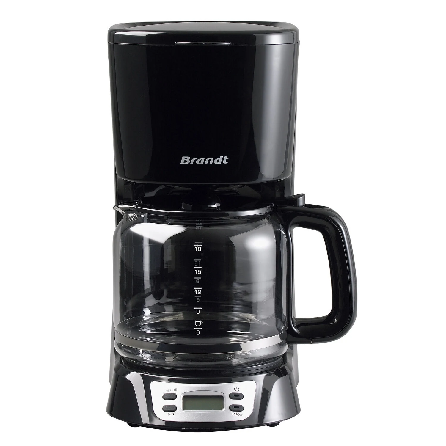 3660767202115-c Cafetière à filtre programmable CAF1318E 1.8 L 18 tasses 1000 W - BRANDT – Image 1