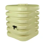 Récupérateur d'eau de pluie cubique 1000L Beige avec robinet et kit chéneau - BELLI – Image 2