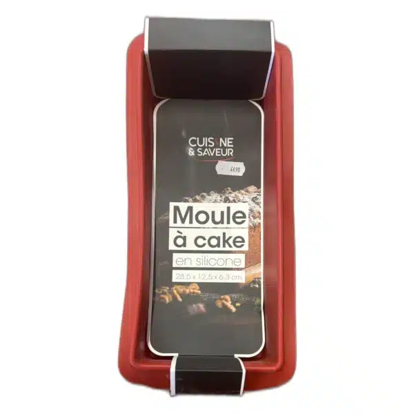 Moule à cake en silicone Cuisine & Saveur - 28,5 x 12,5 x 6,3 cm