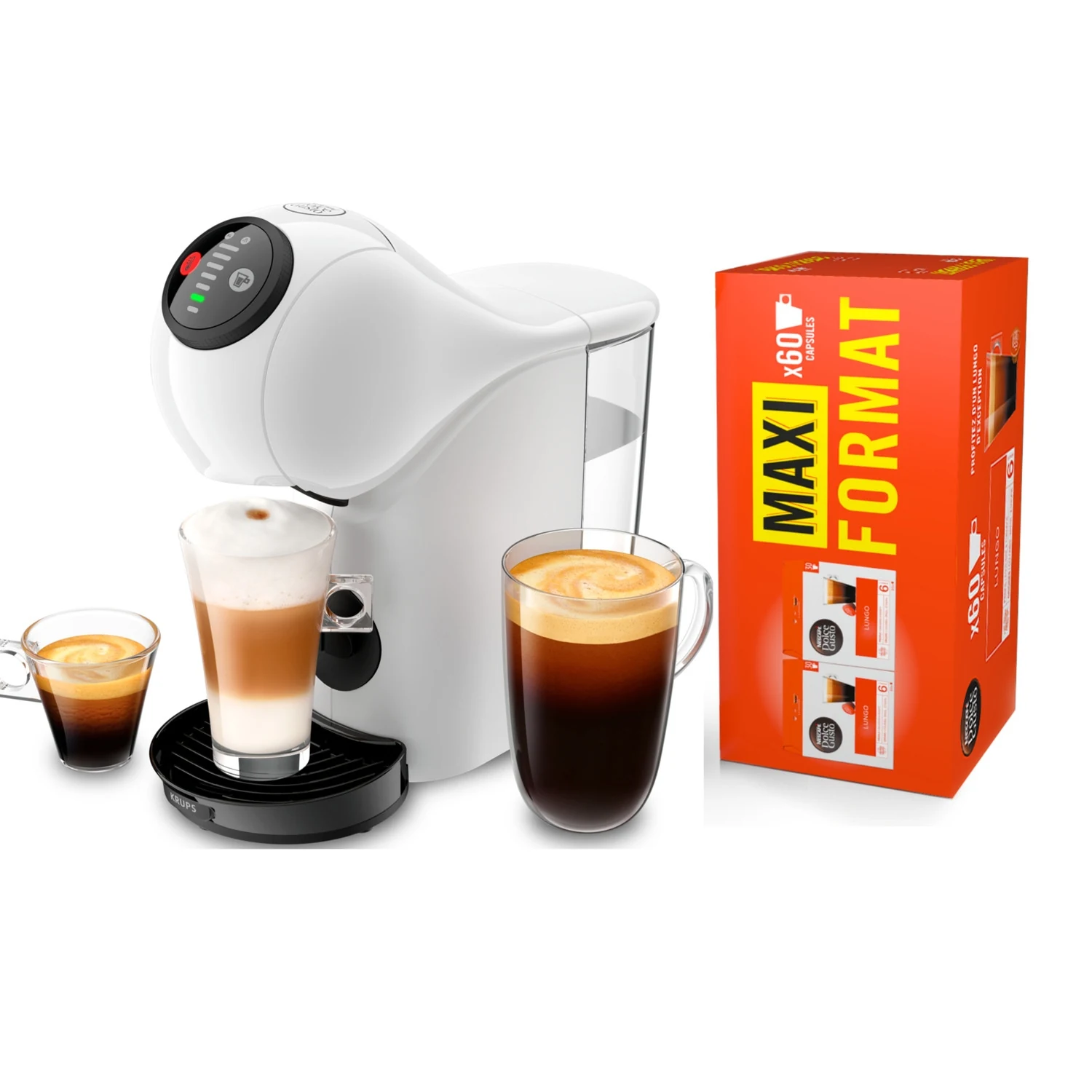 3700342476637 Machine à café capsules Dolce Gusto Genio S YY5346FD blanc 15 bars - KRUPS – Image 1