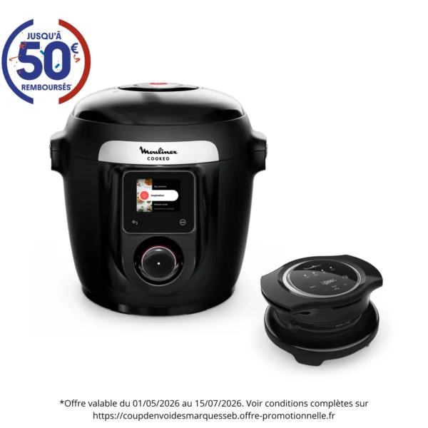 Multicuiseur Cookeo Wifi YY5491FB 9 en 1 avec Extra Crisp – MOULINEX