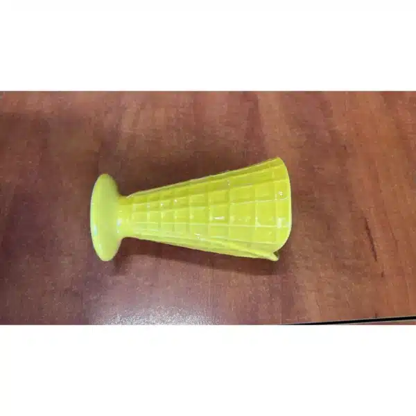 Coupe à glace sur pied en céramique jaune - Ard'time