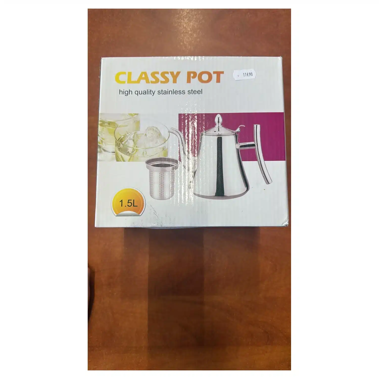 3700991402872 Théière en inox Classy Pot 1,5 L avec filtre - acier inoxydable – Image 1