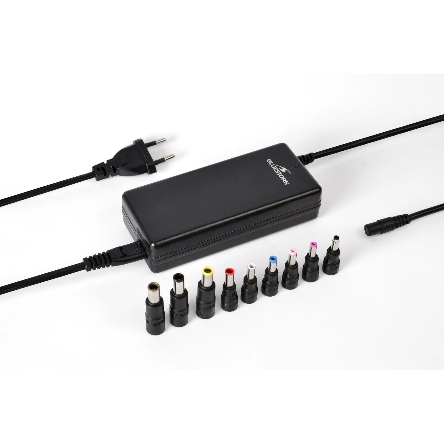 3760162061291 Alimentation universelle PC portable BS-PW-NB-90/W1 90W 9 embouts + USB-C - BLUESTORK – Image 1