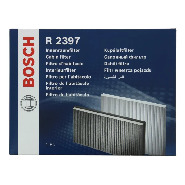 Filtre d'habitacle charbon actif R2397 anti-odeurs 287x211x34 mm - BOSCH