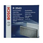 Filtre d'habitacle charbon actif R2543 anti-pollen VW Golf Audi A3 254x233x31 mm - BOSCH