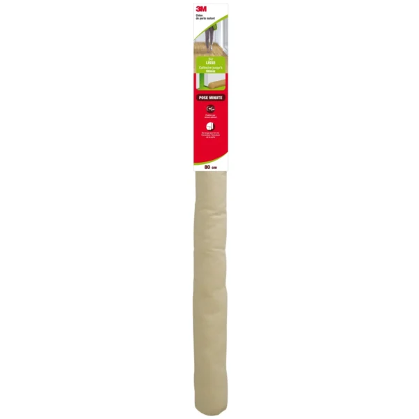 Chien de porte isolant classique aimanté pour sols lisses, beige, 0,80 m – 3M