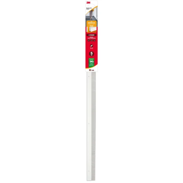 Bas de porte à visser sol irrégulier BDP SOL IRRE. A VISSER BL 93 cm PVC blanc - 3M